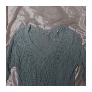 american rag blue v-neck sweater
